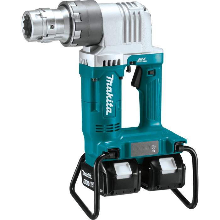 Makita XTW01PT - 36V (18V X2) LXT Brushless Shear Wrench Kit, electric brake, dual port charger, case (5.0Ah)