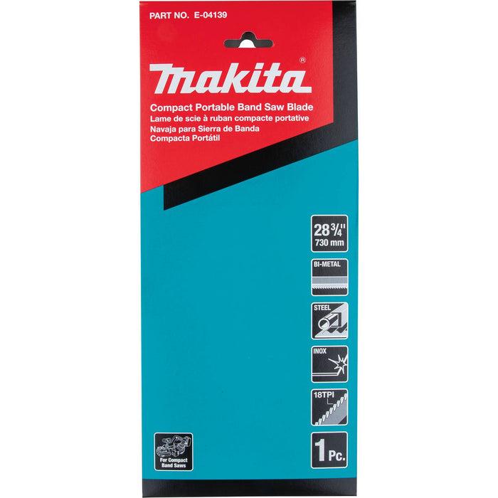 Makita 28-3/4" 18 TPI Bi-Metal Sub-Compact Portable Band Saw Blade