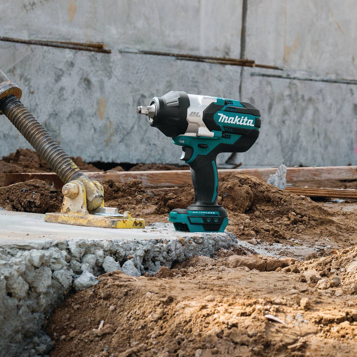 Makita 18V LXT (XWT08Z) Lithium-Ion Brushless Cordless High-Torque 1/2" Sq. Drive Impact Wrench w/ Friction Ring Anvil (Bare Tool)