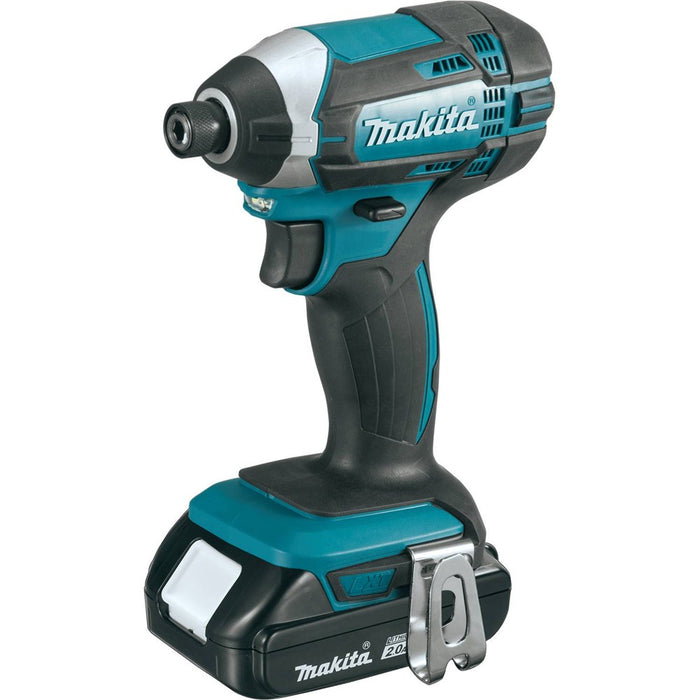 18 Volt Compact Lithium-Ion Cordless 3-Piece Combo Kit (Driver-Drill/ Impact Driver/ Flashlight) 2.0 Ah