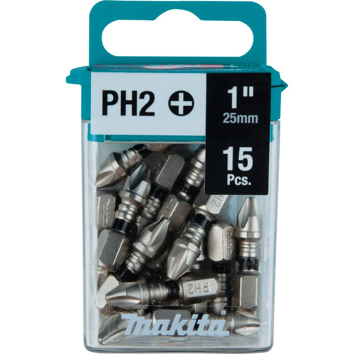Makita E-00664 - Impact XPS #2 Phillips 1" Insert Bit, 15/pk