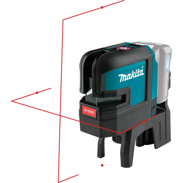 Makita 12V Max CXT Self-Leveling Cross-Line/4-Point Red Beam Laser (Bare Tool)