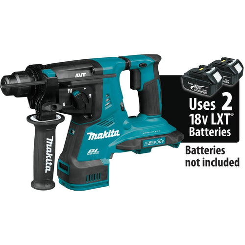 Makita 36V (18V X2) LXT Brushless 1-1/8" AVT Rotary Hammer, accepts SDS-PLUS bits (Bare Tool)