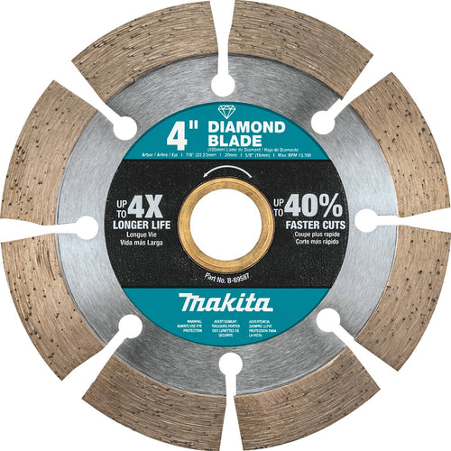 Makita B-69587 - 4" Diamond Blade, Segmented, General Purpose