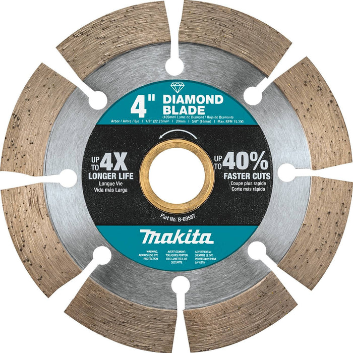 Makita B-69587 - 4" Diamond Blade, Segmented, General Purpose