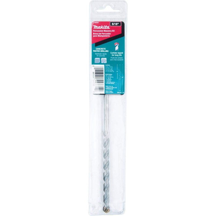 Makita 5/16" x 6" Carbide Tipped Percussion Masonry Hammer Drill Bit