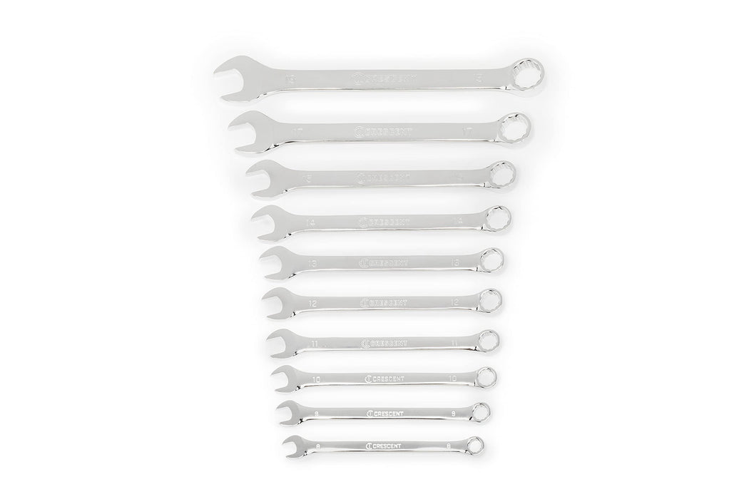 CRESCENT 10 Piece 12 Point Metric Combination Wrench Set - CCWS3-05