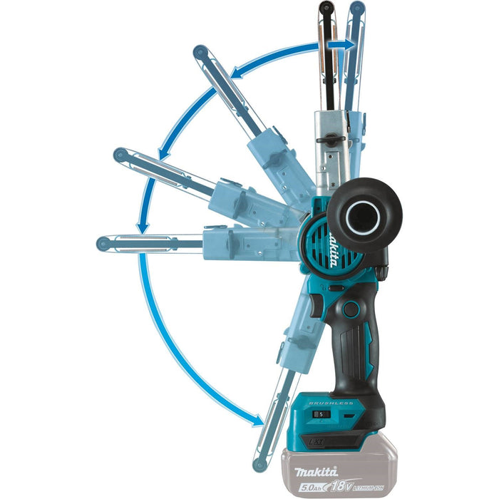 Makita XSB01Z - 18V LXT Lithium-Ion Brushless Cordless 3/8" x 21" Detail Belt Sander (Bare Tool)