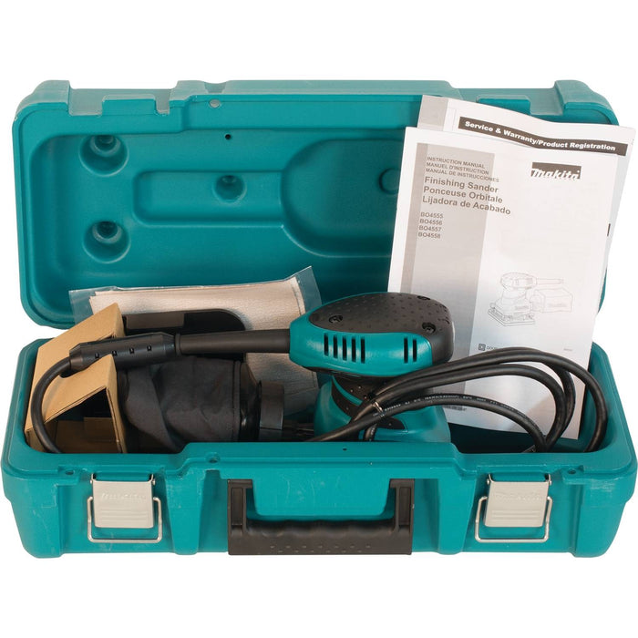 Makita 1/4 Sheet Finishing Sander, 2 AMP, 14,000 OPM, case