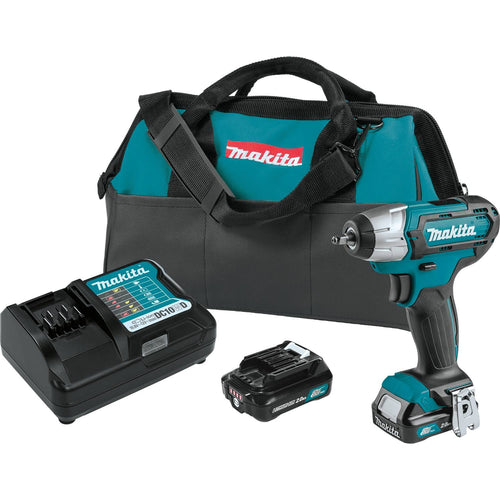 Makita 12V Max CXT Lithium-Ion Cordless 1/4" Sq. Drive Impact Wrench Kit