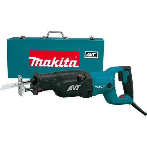 Makita AVT Recipro Saw, 15 AMP, var. spd., orbital, tool-less blade change and shoe adjustment, no lock-on, steel case