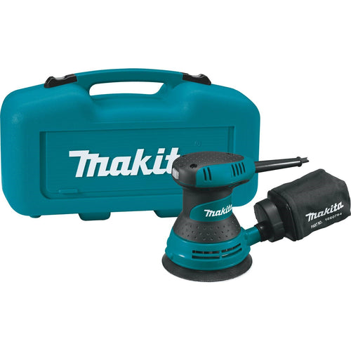 Makita 5" Random Orbit Sander, 3 AMP, 12,000 OPM, case