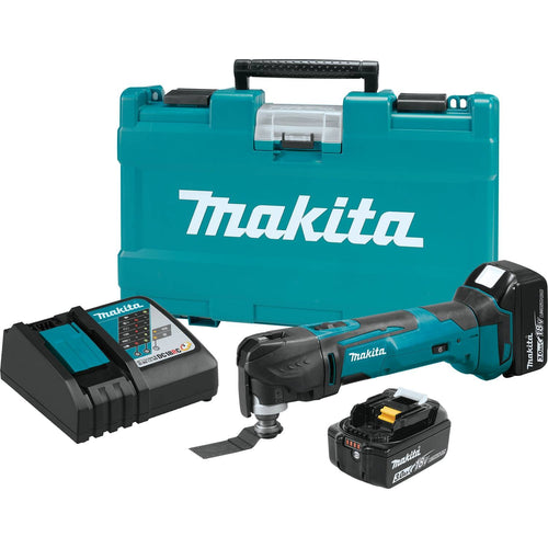 Makita XMT035 - 18V LXT Lithium-Ion Cordless Oscillating Multi-Tool Kit, tool-less clamp system, 6,000-20,000 OPM, case (3.0Ah)