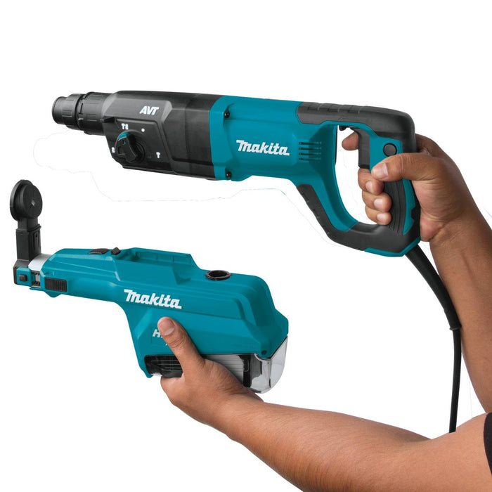 Makita 1" AVT Rotary Hammer, accepts SDS-PLUS bits, w/ HEPA Dust Extractor, 3-mode, var. spd., case (D-handle)