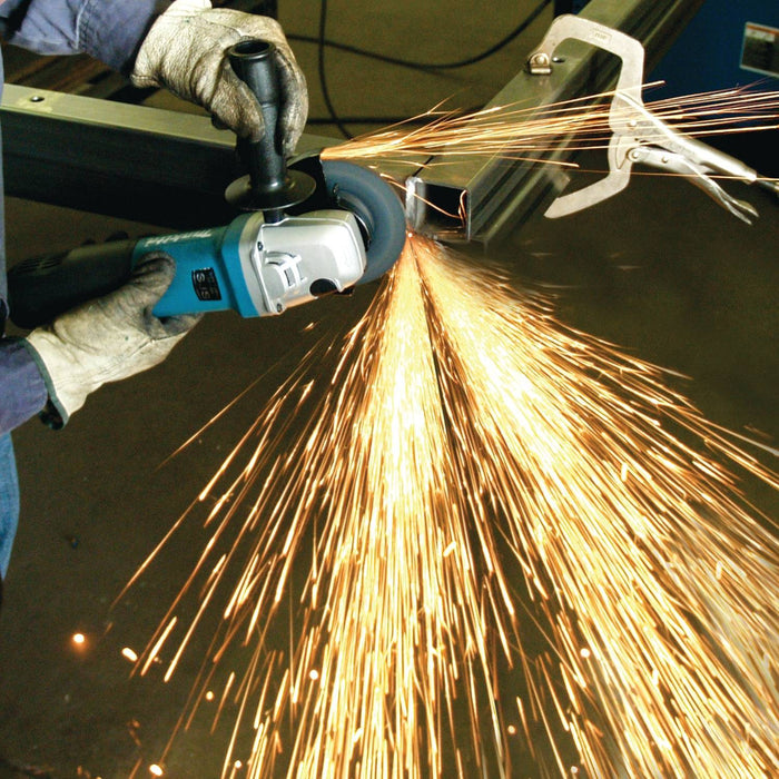 Makita 9564P - 4-1/2" SJS Paddle Switch Angle Grinder, 10 AMP, 11,900 RPM, 5/8"-11, lock-off, no lock-on