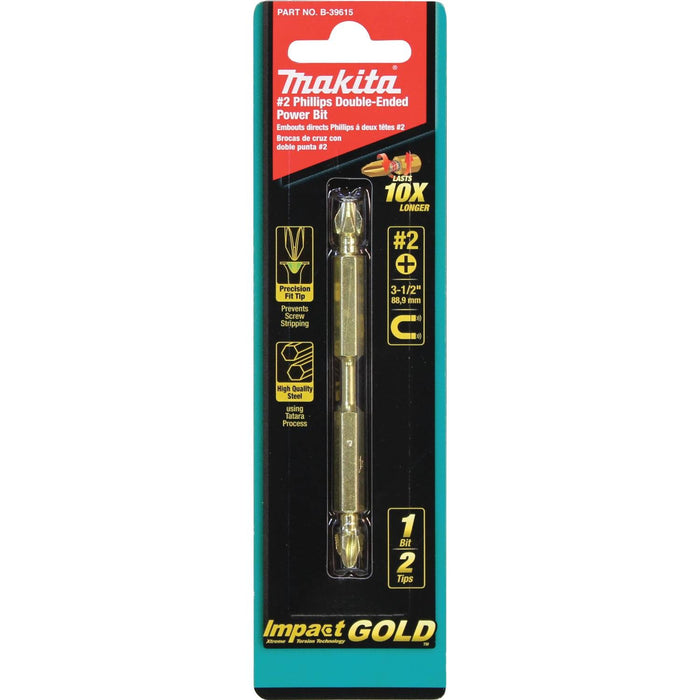 Impact GOLD #2 (3-1/2") Phillips Double-Ended Power Bit