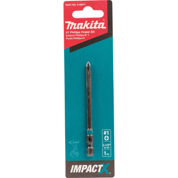 Makita Impact X #1 Phillips 3-1/2″ Power Bit