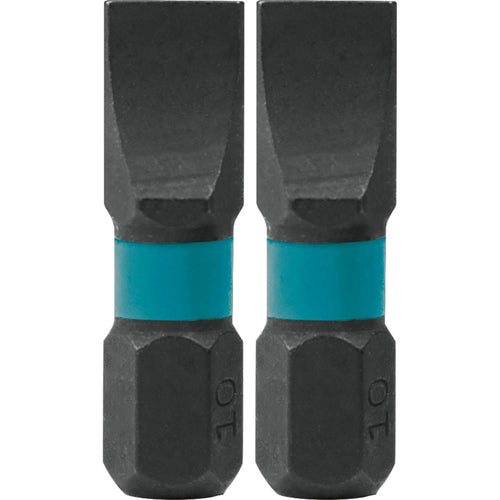 Makita (A-96637) Impact X #10 Slotted 1″ Insert Bit (2-Pack)