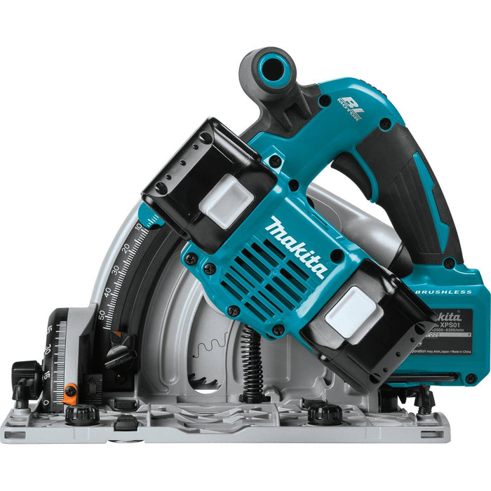 Makita XPS01PTJ - 36V (18V X2) LXT Brushless 6-1/2" Plunge Circular Saw Kit, dual port charger, 2 ea. case (5.0Ah)