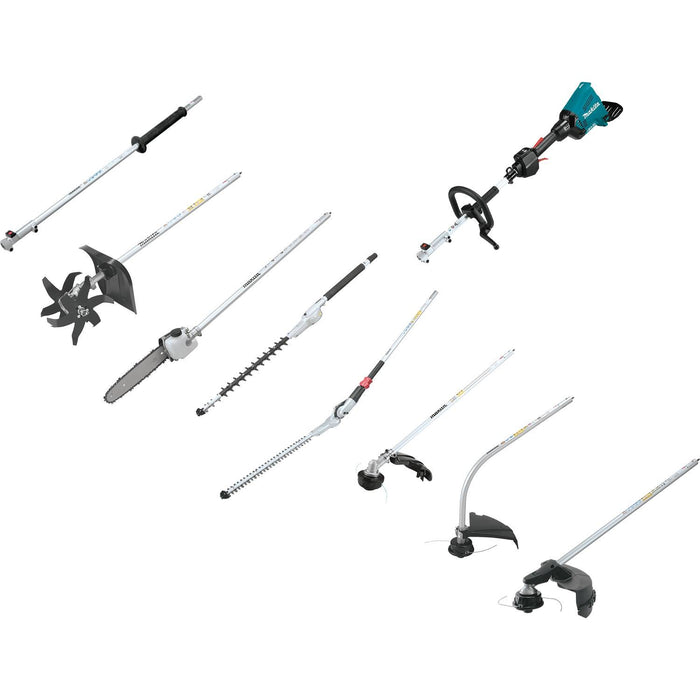 Makita (XUX01M5PT) 36V (18V X2) LXT Brushless Couple Shaft Power Head Kit with String Trimmer Attachment, dual port charger (5.0Ah)