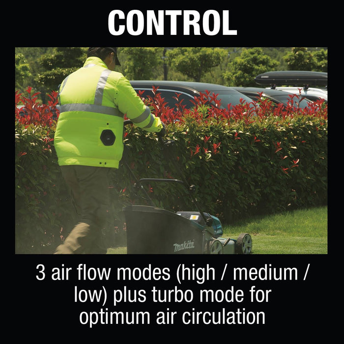 18V LXT® Lithium-Ion Cordless High Visibility Fan Jacket, Jacket Only (L)