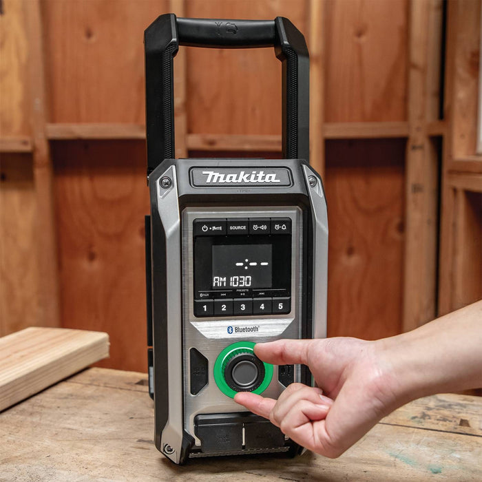 Makita 18V LXT / 12V max CXT Lithium‑Ion Cordless/Corded Bluetooth Job Site Radio (Bare Tool)