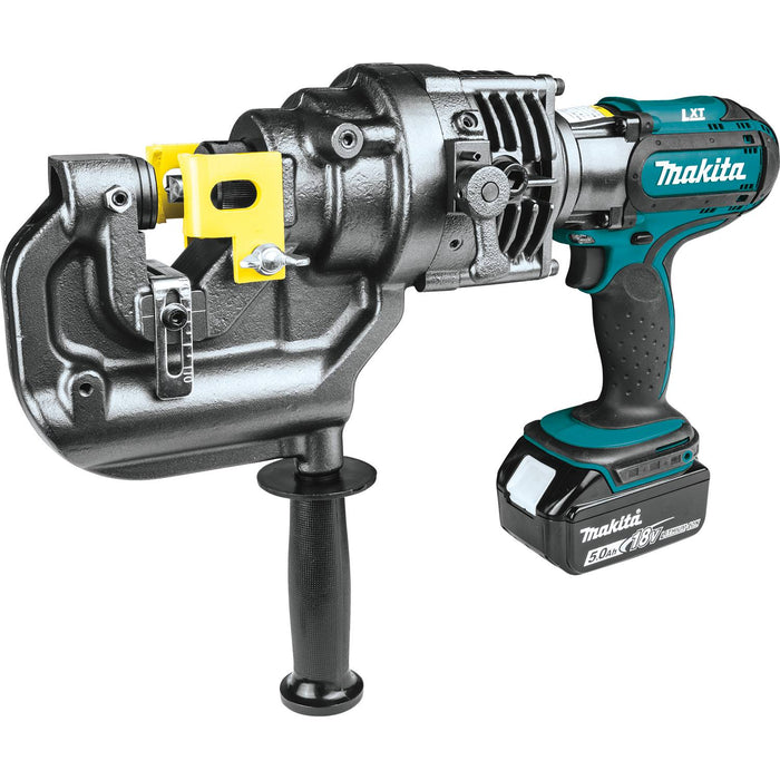Makita XPP01T1K - 18V LXT Lithium-Ion Cordless 5/16" Metal Hole Puncher Kit, case, with one battery (5.0Ah)