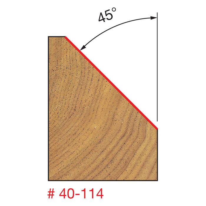 Freud 1-5/8 In. (Dia.) Chamfer Bit with 1/2 In. Shank