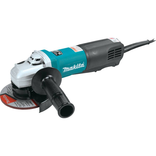 Makita 9565PCV - 5" SJS Paddle Switch Angle Grinder, 13 AMP, 2,800-10,500 RPM, var. spd., 5/8"-11, lock-off, no lock-on