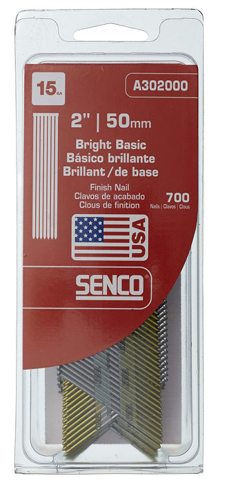 Senco 15 Gauge x 2" Bright Basic Finishing Nails