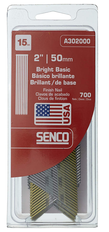 Senco 15 Gauge x 2" Bright Basic Finishing Nails