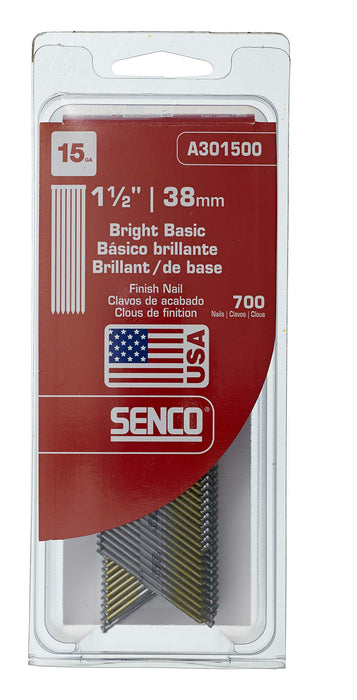 Senco 15 x 1-1/2 In. Brad Bright Basic Finish Nails