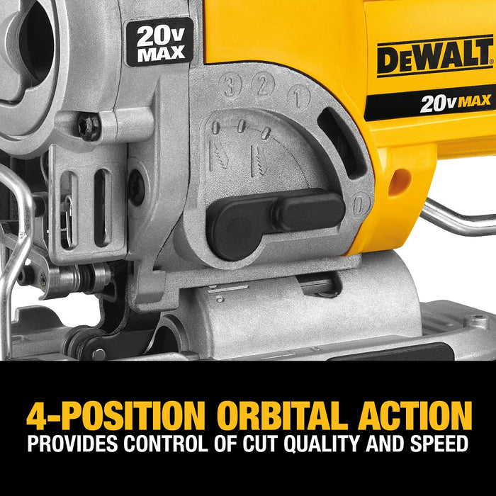 DEWALT 20V Max Jig Saw, 3,000 Blade Speed, Cordless (Bare Tool) (Open-Box, Excellent Condition)