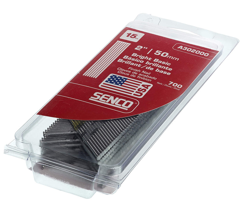 Senco 15 Gauge x 2" Bright Basic Finishing Nails