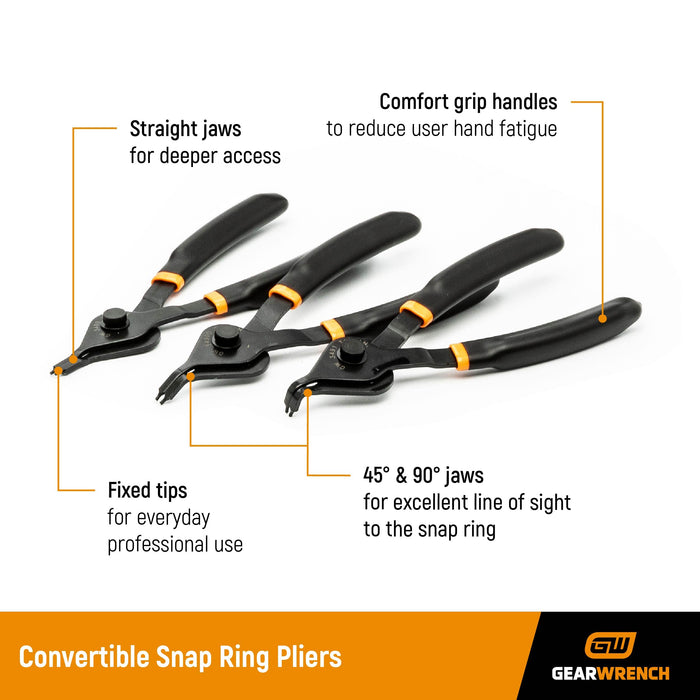GEARWRENCH 12-Piece Snap Ring Plier Set