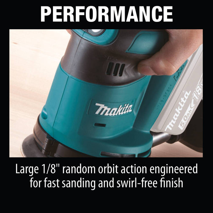 Makita XOB01Z - 18V LXT Lithium-Ion Cordless 5" Random Orbit Sander (Bare Tool)