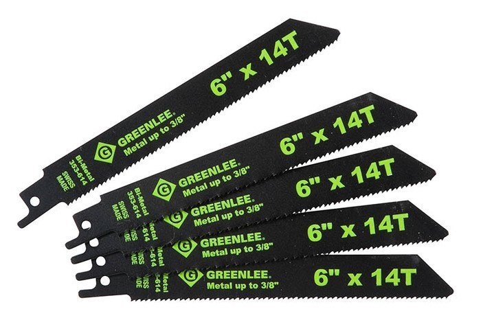 6" x 14T Reciprocating Saw Blade (Pack of 5)