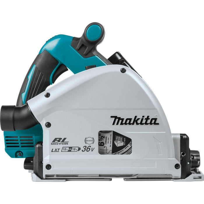 Makita XPS01PTJ - 36V (18V X2) LXT Brushless 6-1/2" Plunge Circular Saw Kit, dual port charger, 2 ea. case (5.0Ah)
