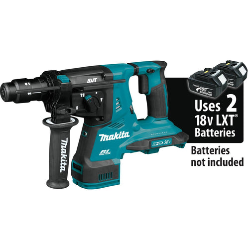 Makita (XRH11Z) 36V (18V X2) LXT Brushless 1-1/8" AVT Rotary Hammer, accepts SDS-PLUS bits, AFT, AWS Capable (Bare Tool)