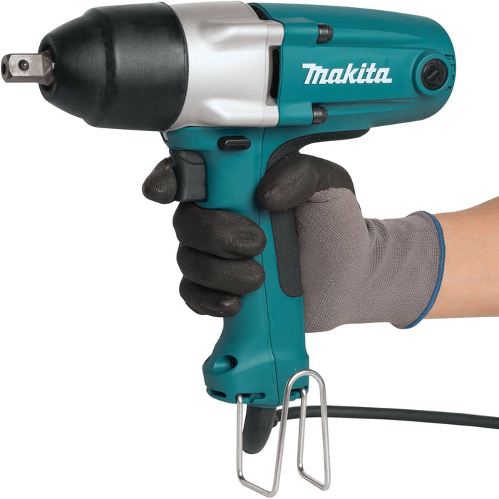 Makita TW0200 - 1/2" Impact Wrench w/ detent pin anvil, 3.3 AMP, 0-2,200 IPM, 150 ft. lbs., var. spd., reversible, case
