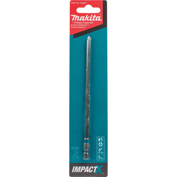 Makita Impact X #1 Phillips 6″ Power Bit