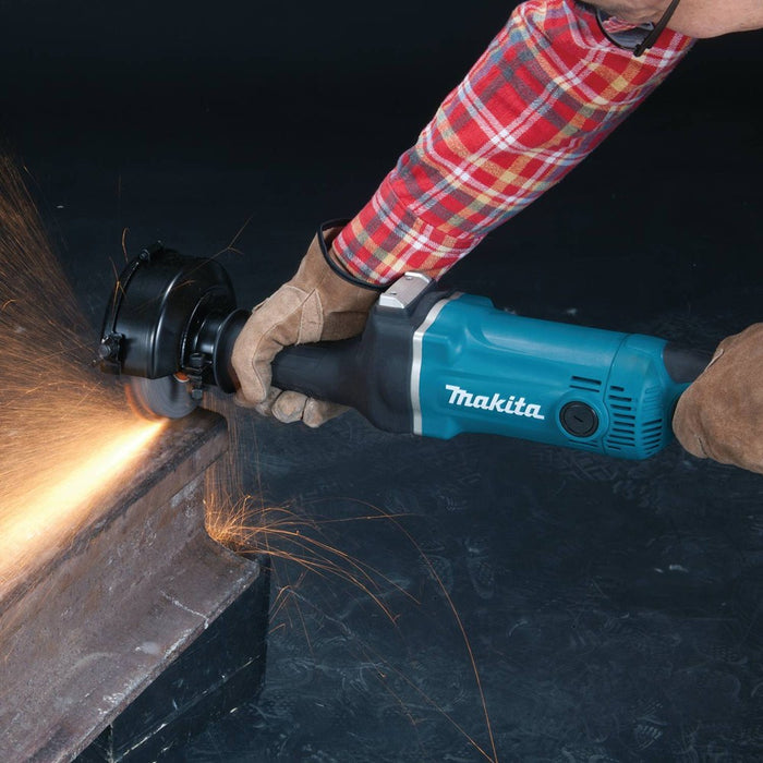 Makita GS5000 - 5" Straight Grinder, 7 AMP, 5,600 RPM, 5/8"-24, lock-off, no lock-on