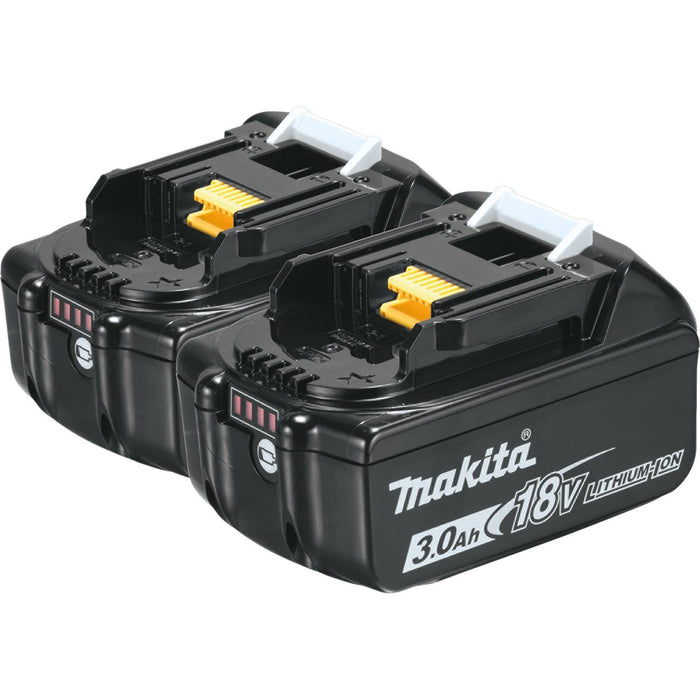 Makita BL1830B-2 - 18V LXT Lithium-Ion 3.0Ah Battery, 2/pk