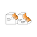 CLASSICAL OGEE BIT S=1/2'' 1/4''x1-3/8''x47/64''