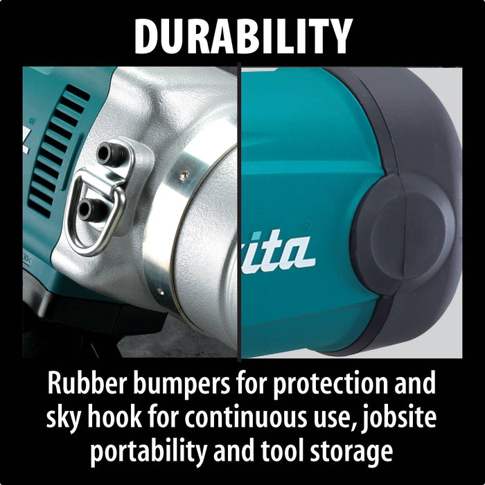 Makita (TW1000) 1" Impact Wrench w/ friction ring anvil, 1,500 IPM, 738 ft. lbs., reversible, case