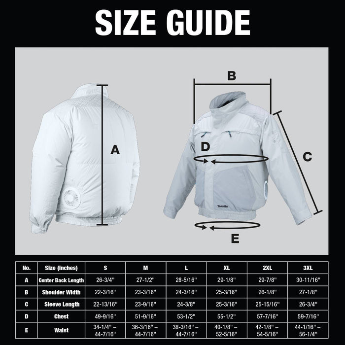 18V LXT® Lithium-Ion Cordless UV Resistant Fan Jacket, Jacket Only (S)