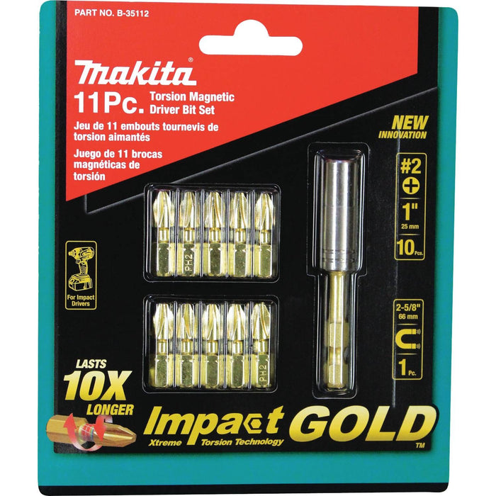 Impact GOLD 11 Pc. Torsion Magnetic Insert Bit Set