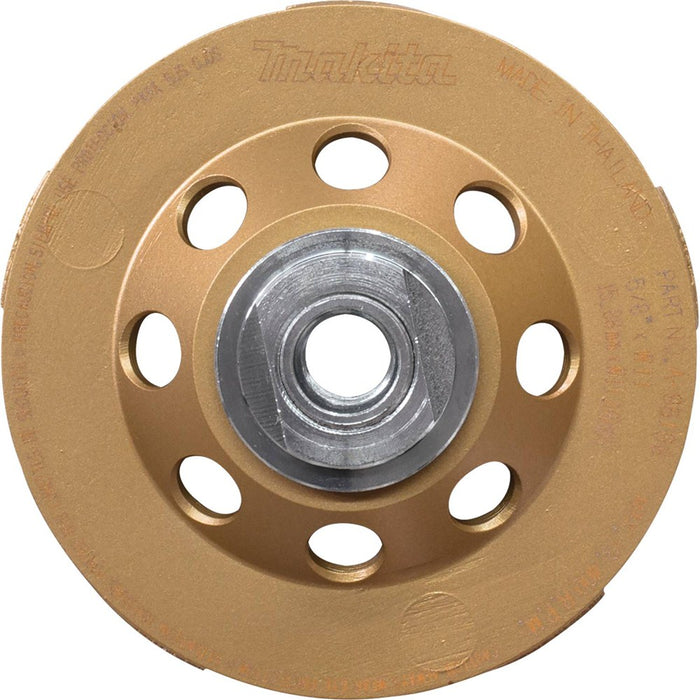 Makita A-96403 - 4-1/2" Low-Vibration Diamond Cup Wheel, 8 Segment Turbo