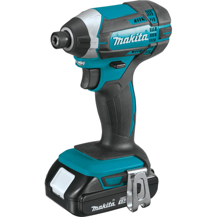 Makita XDT11SY - 18V LXT Lithium-Ion Compact Cordless Impact Driver Kit, var. spd., rev., L.E.D. Light, case (1.5Ah)