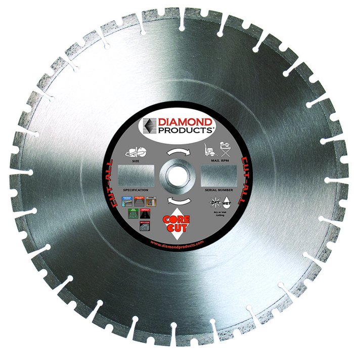 18X125X1 CUT-ALL M16 DRY SEGMENTED HIGH SPEED BLADE